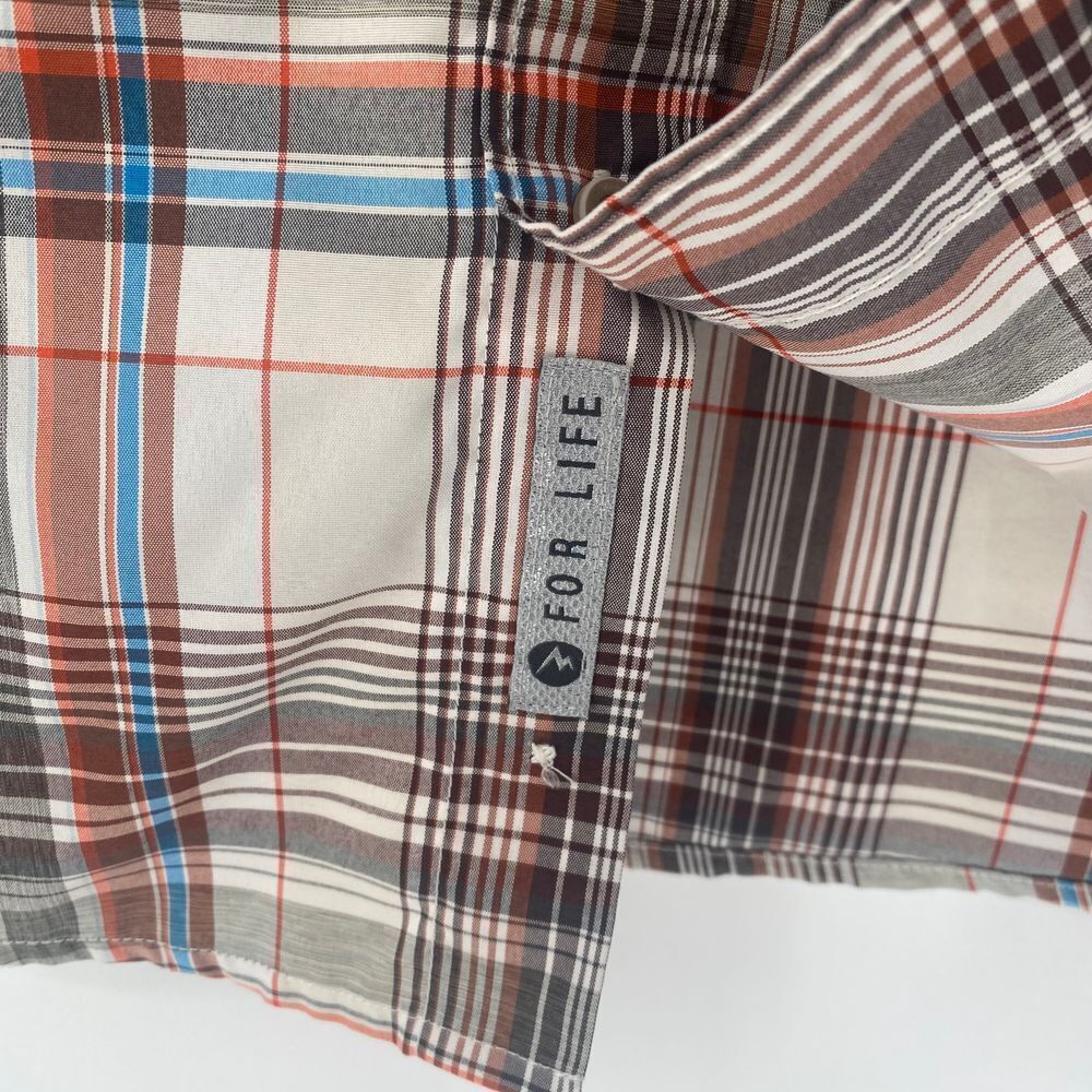 Marmot Shirt Large Short Sleeve Button‎ Up Mens Lightweight Outdoors 100% Poly - Picture 4 of 9